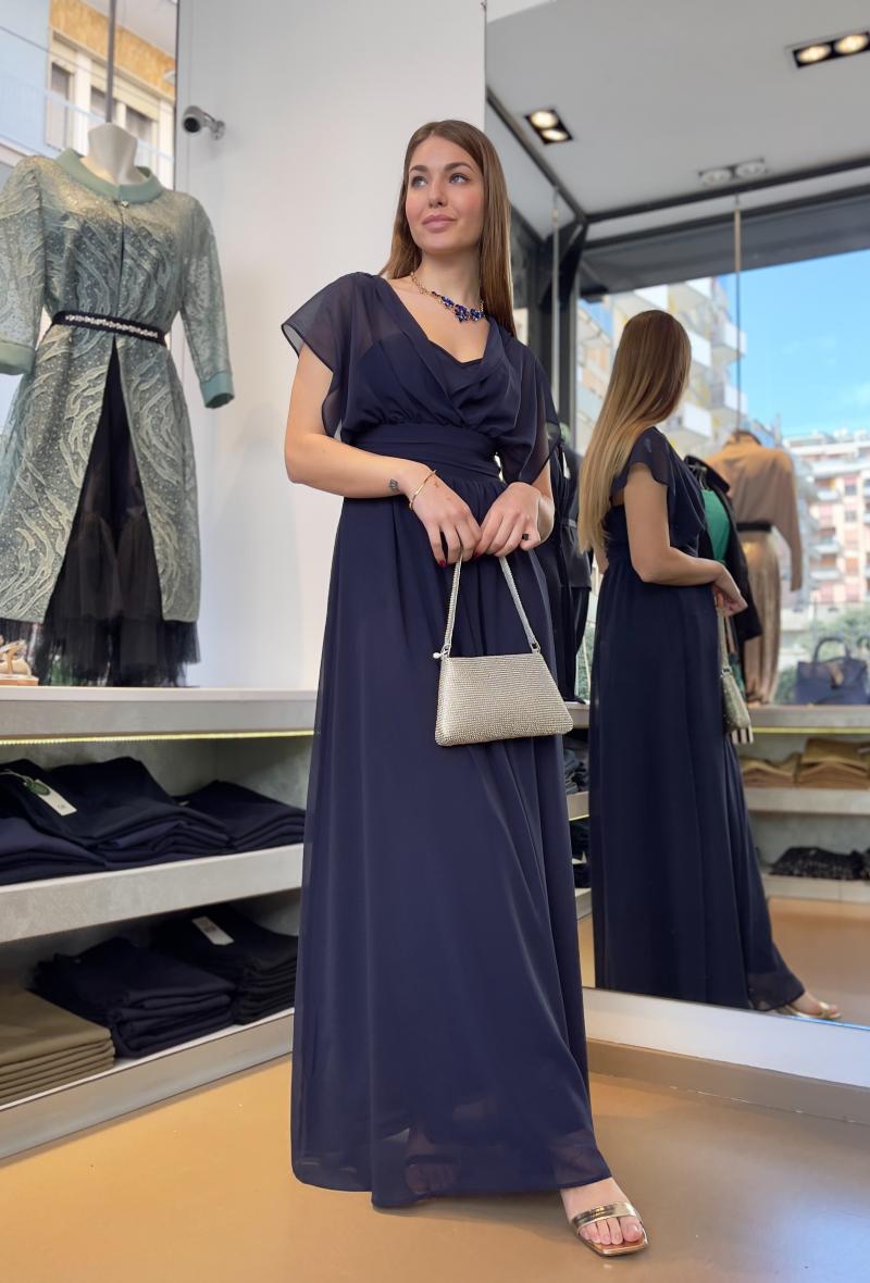 Long dress with bustier Blue<br />(<strong>EMMEMARELLA</strong>)